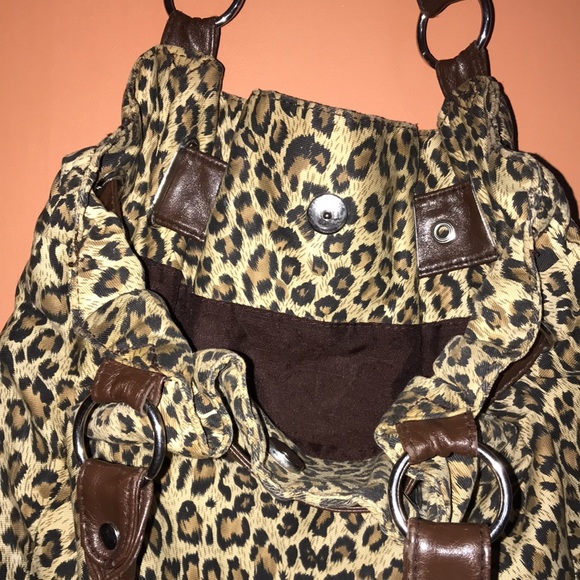Leopard Print Satchel Bag - Picture 8 of 14